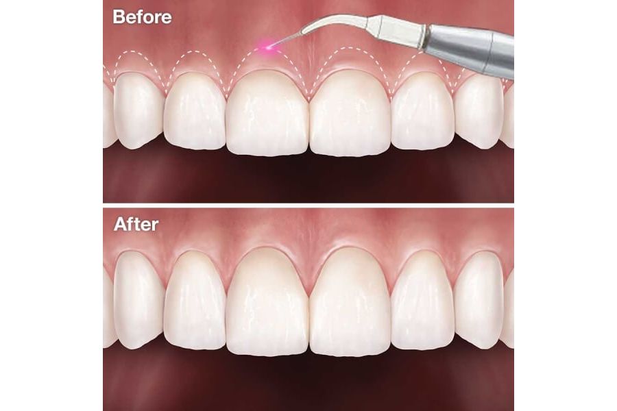 Quy trình nhấn lợi tạo đường cười tại nha khoa My Smile Đà Nẵng