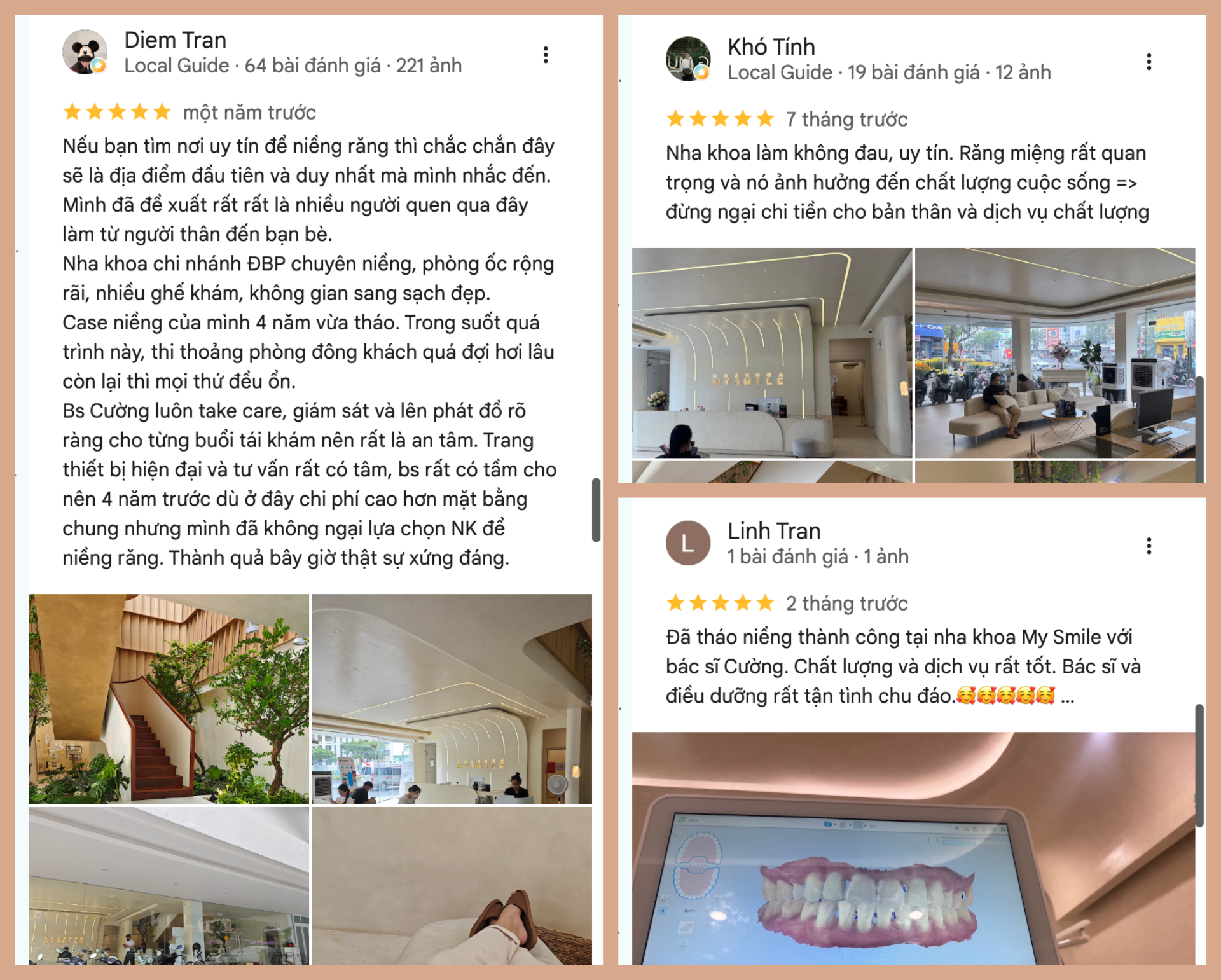 Review trải nghiệm điều trị của khách hàng