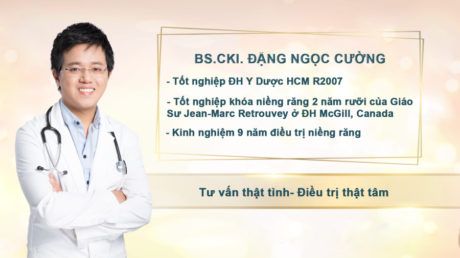 BS.CKI Đặng Ngọc Cường - Người sáng lập và Giám đốc chuyên môn Nha khoa My Smile Đà Nẵng.