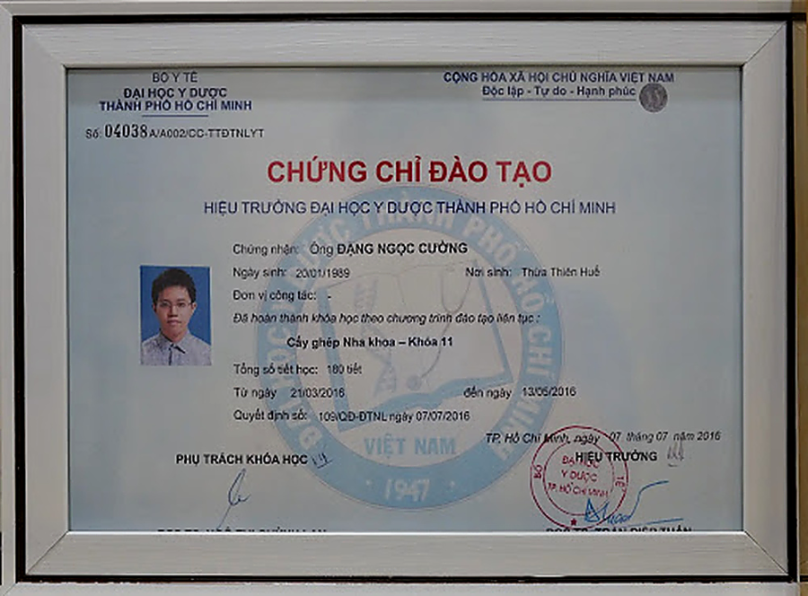 Chứng chỉ đào tạo Cấy ghép Nha khoa Implant chuyên sâu tại ĐH Y Dược TP.HCM